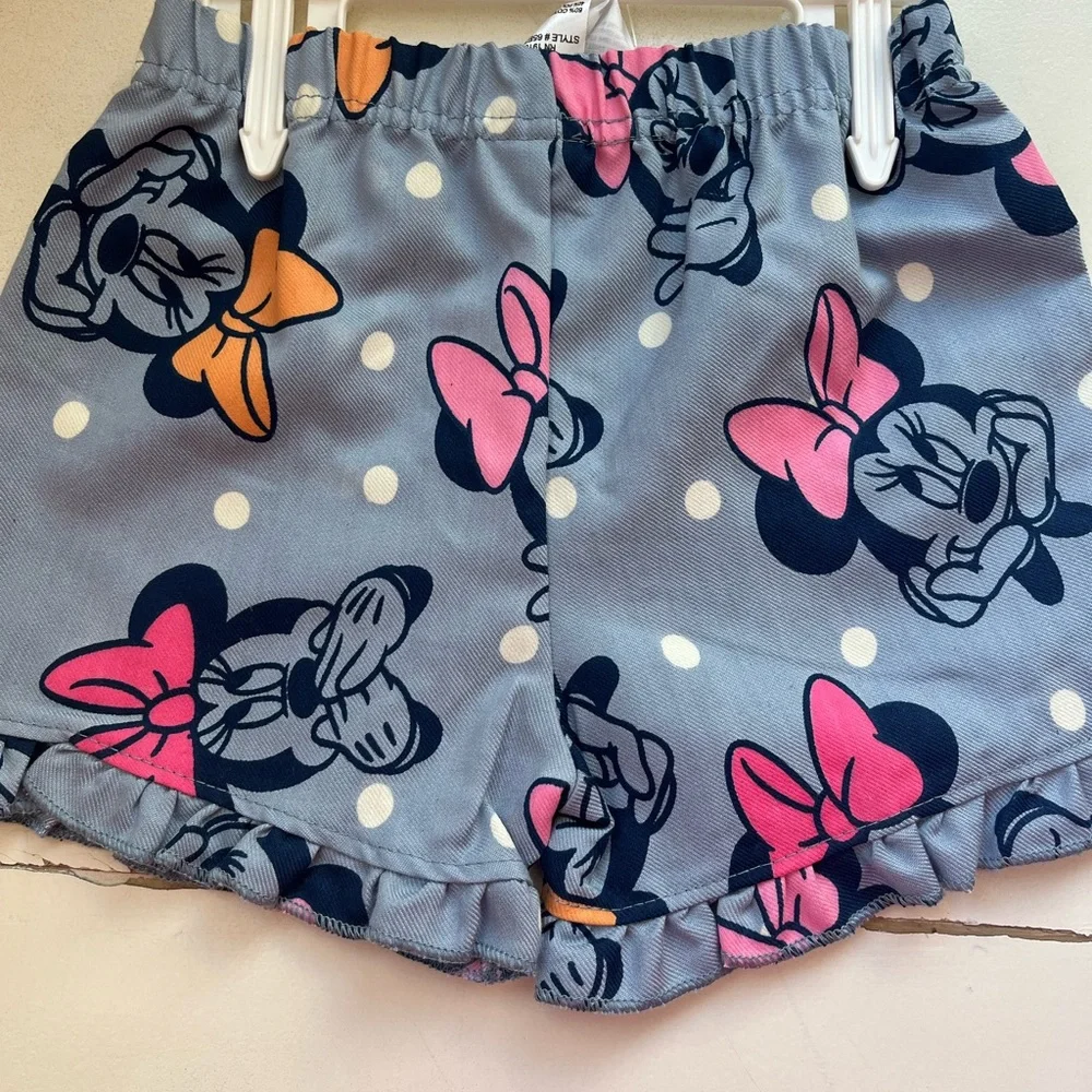 Disney Minnie Mouse Shorts Set - Peach and Gray - Picture 2 of 2